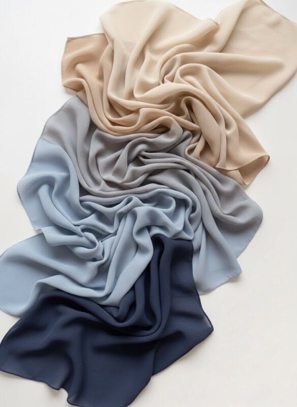 Embracing Cool Tones with the Charm of Chiffon