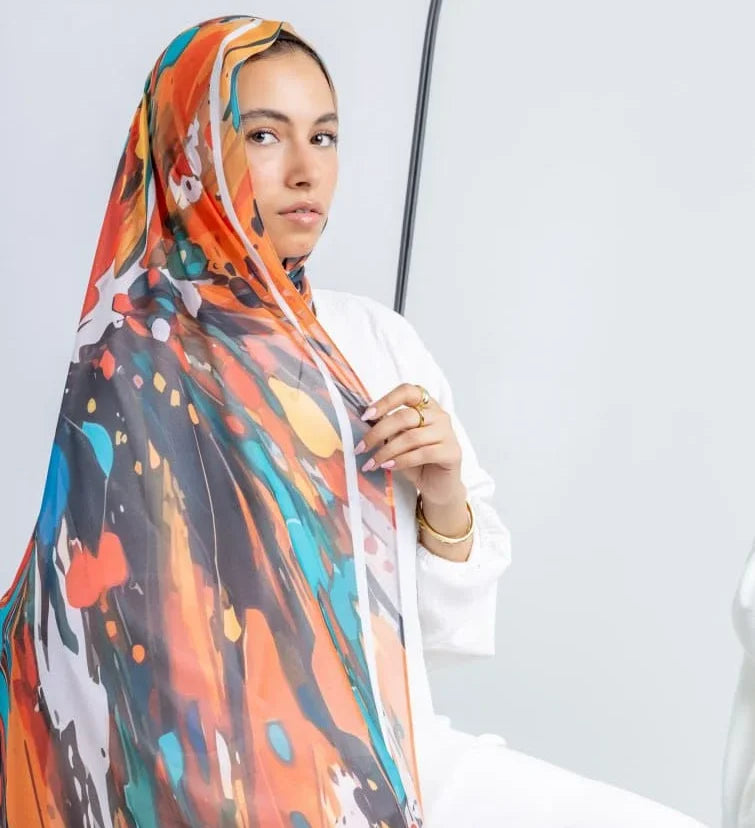 Digital Chiffon Scarf V2