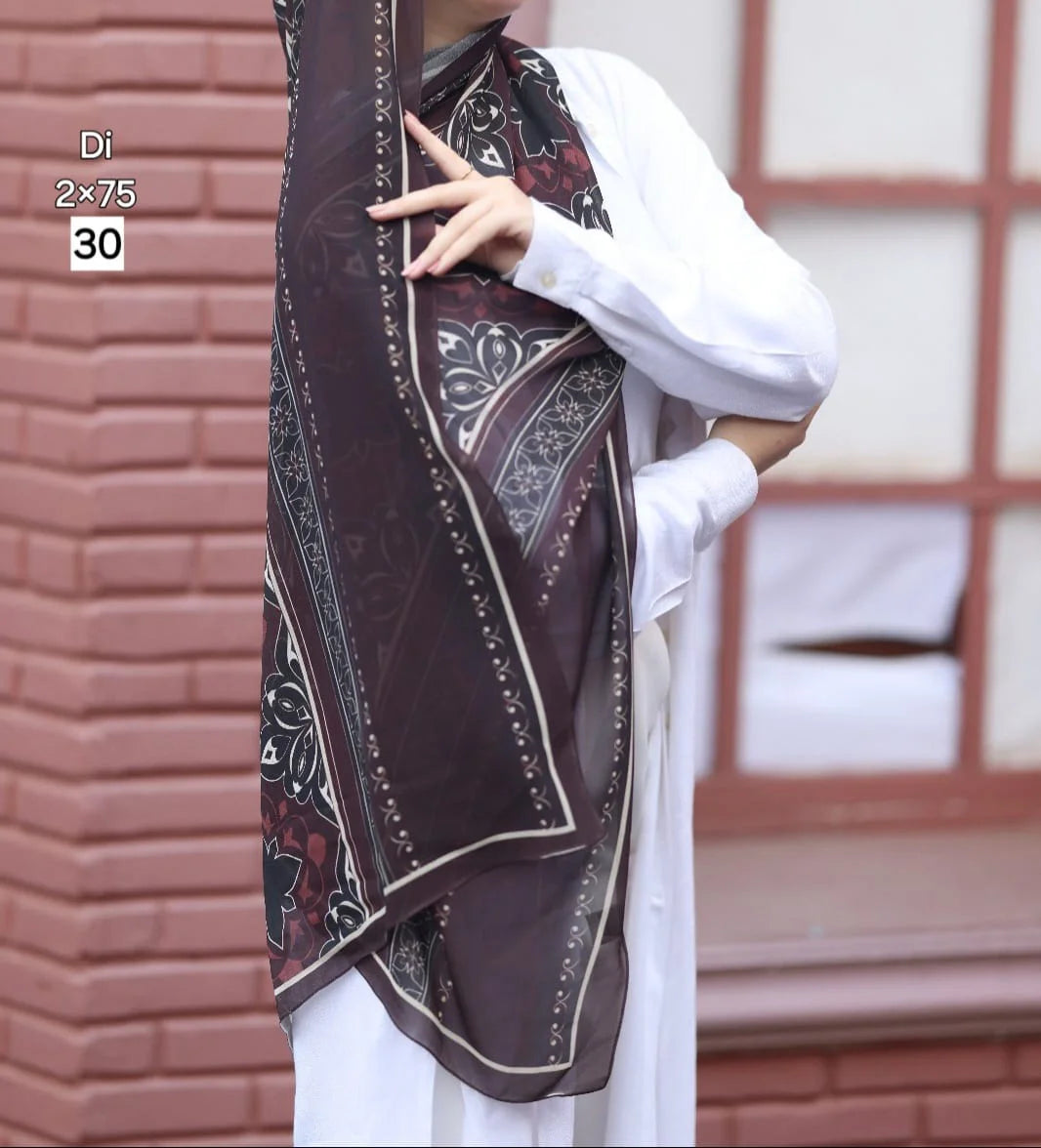 Digital Chiffon Scarf V2