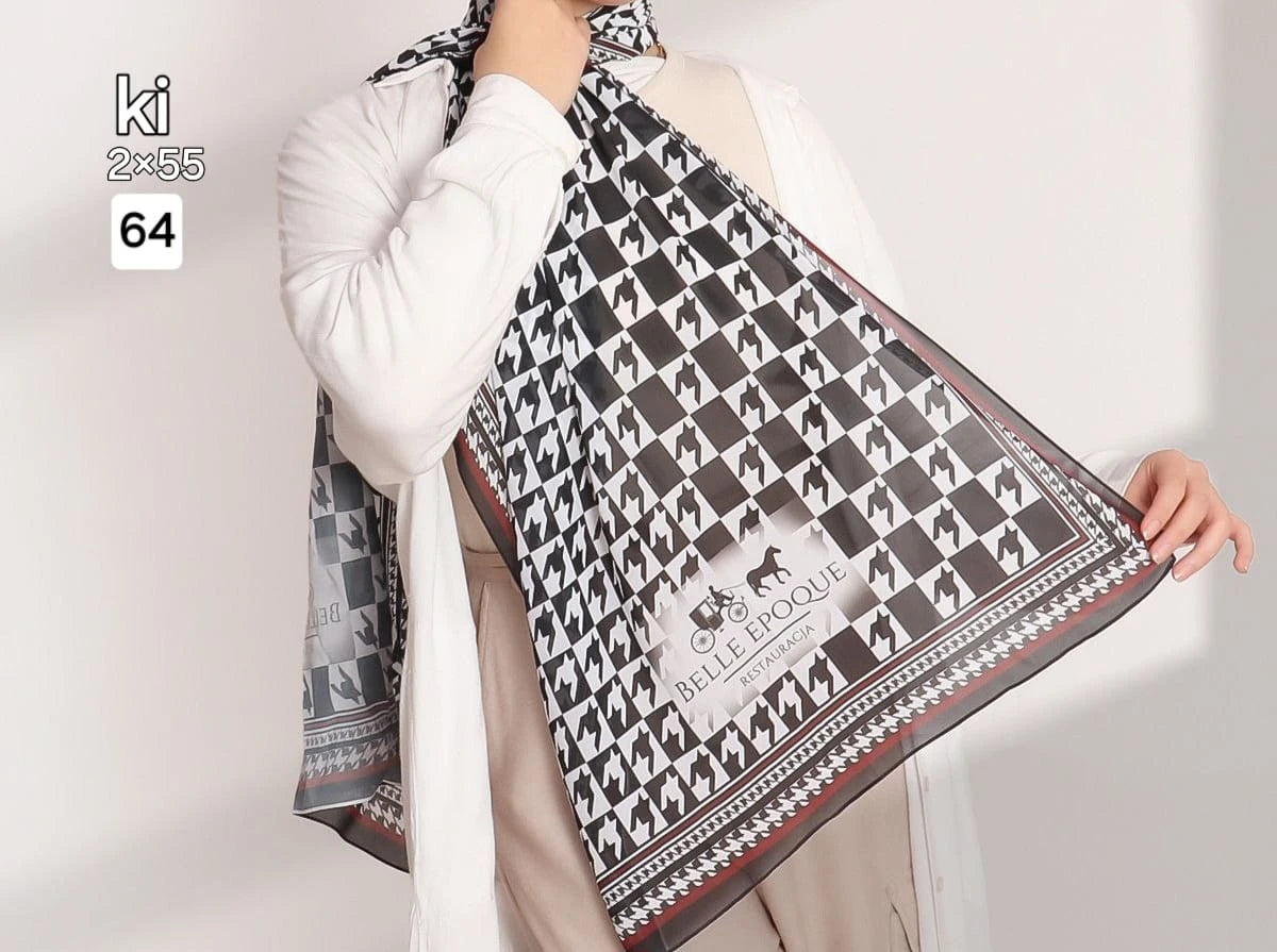 Digital Chiffon Scarf