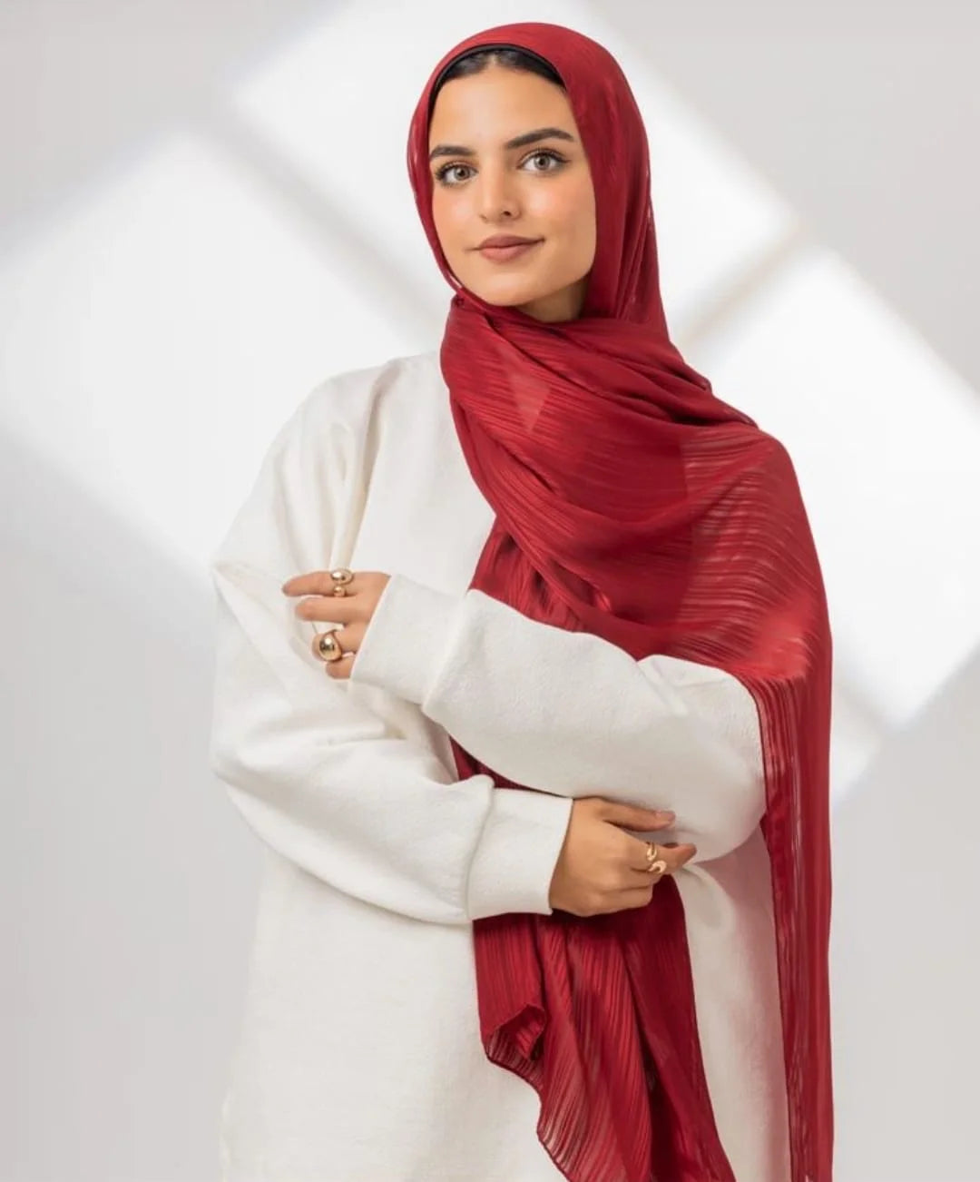 Satin Chiffon Scarf