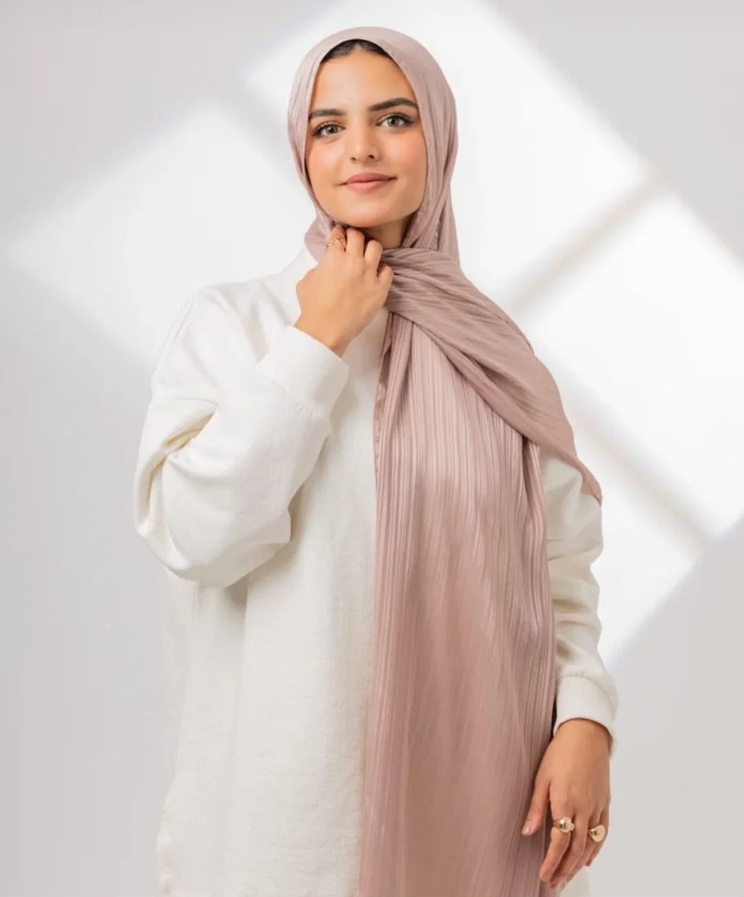 Satin Chiffon Scarf